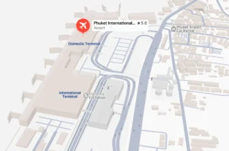 Схема аэропорта Пхукета (HKT) - терминалы, уровни и навигация